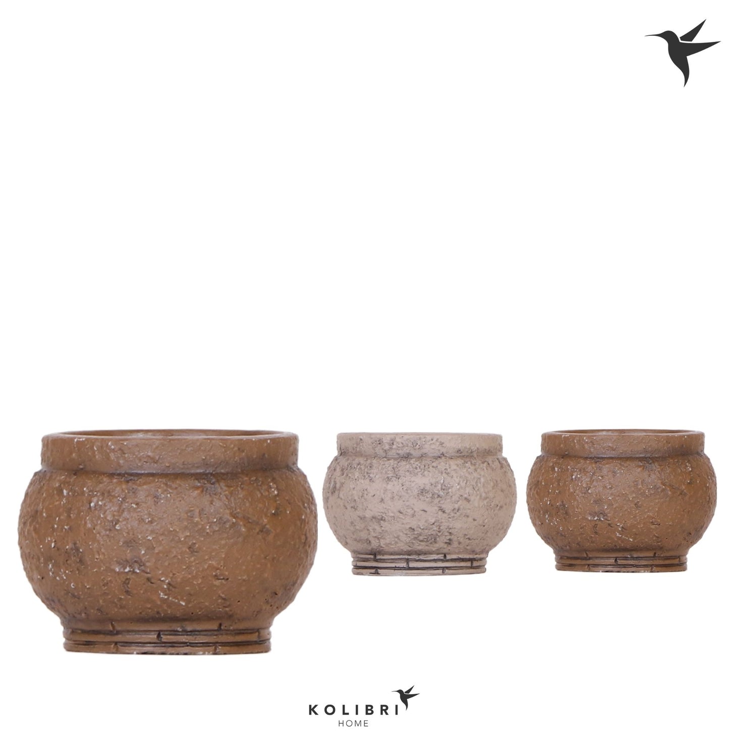 Kolibri Home Ancient pot brown mix 7cm 6cm Pot
