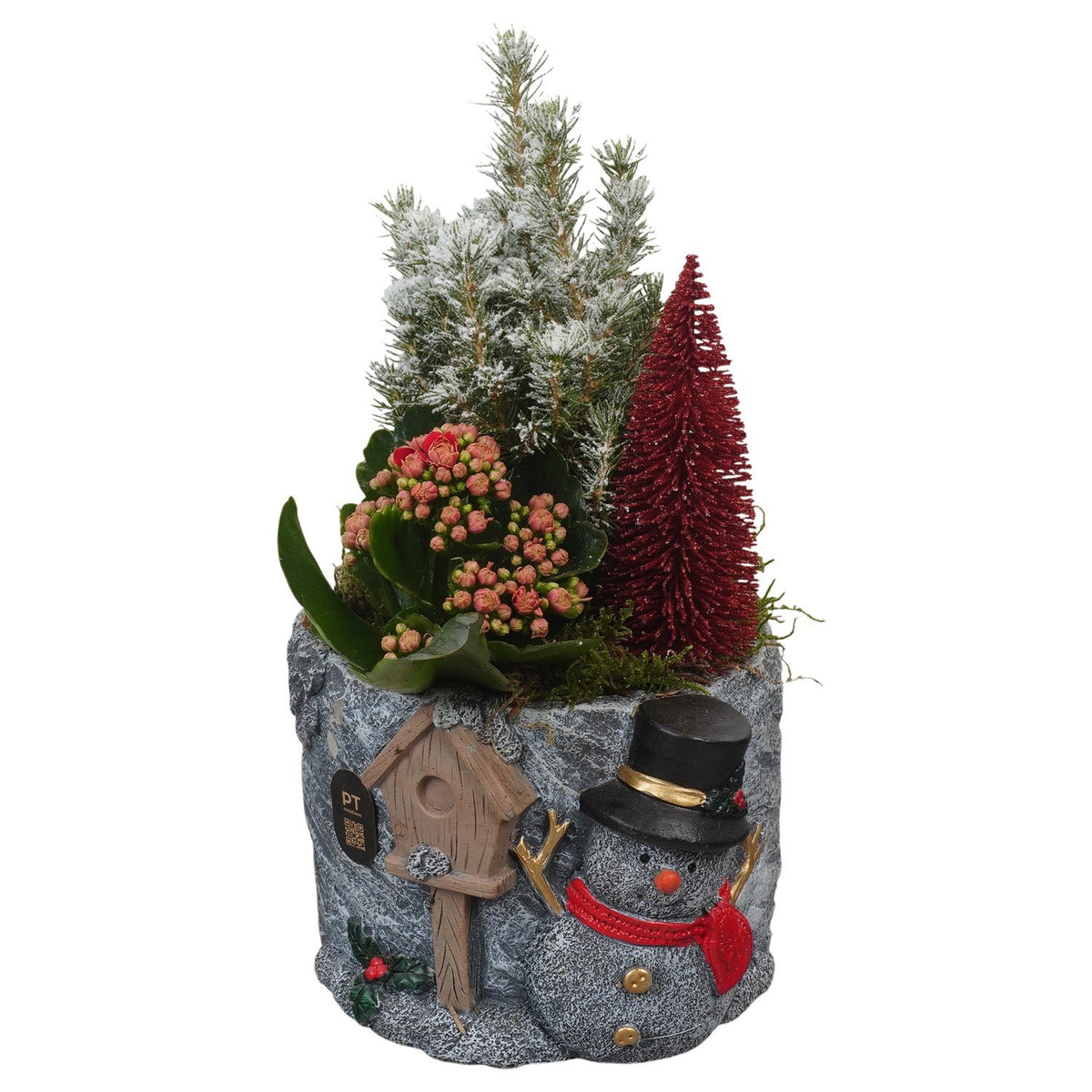 Christmas arrangement 29cm 18cm Pot