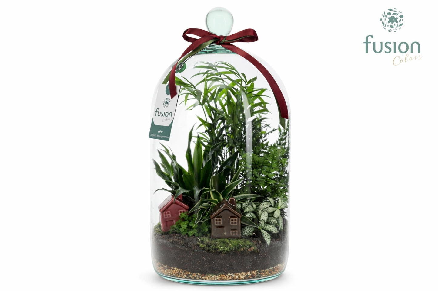 Green BottleNovella Large met arrangement 43cm 19cm Pot
