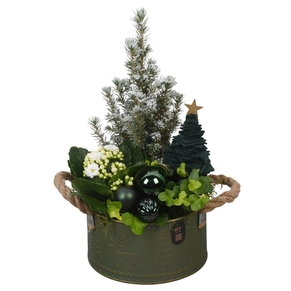 Christmas arrangement 33cm 16cm Pot
