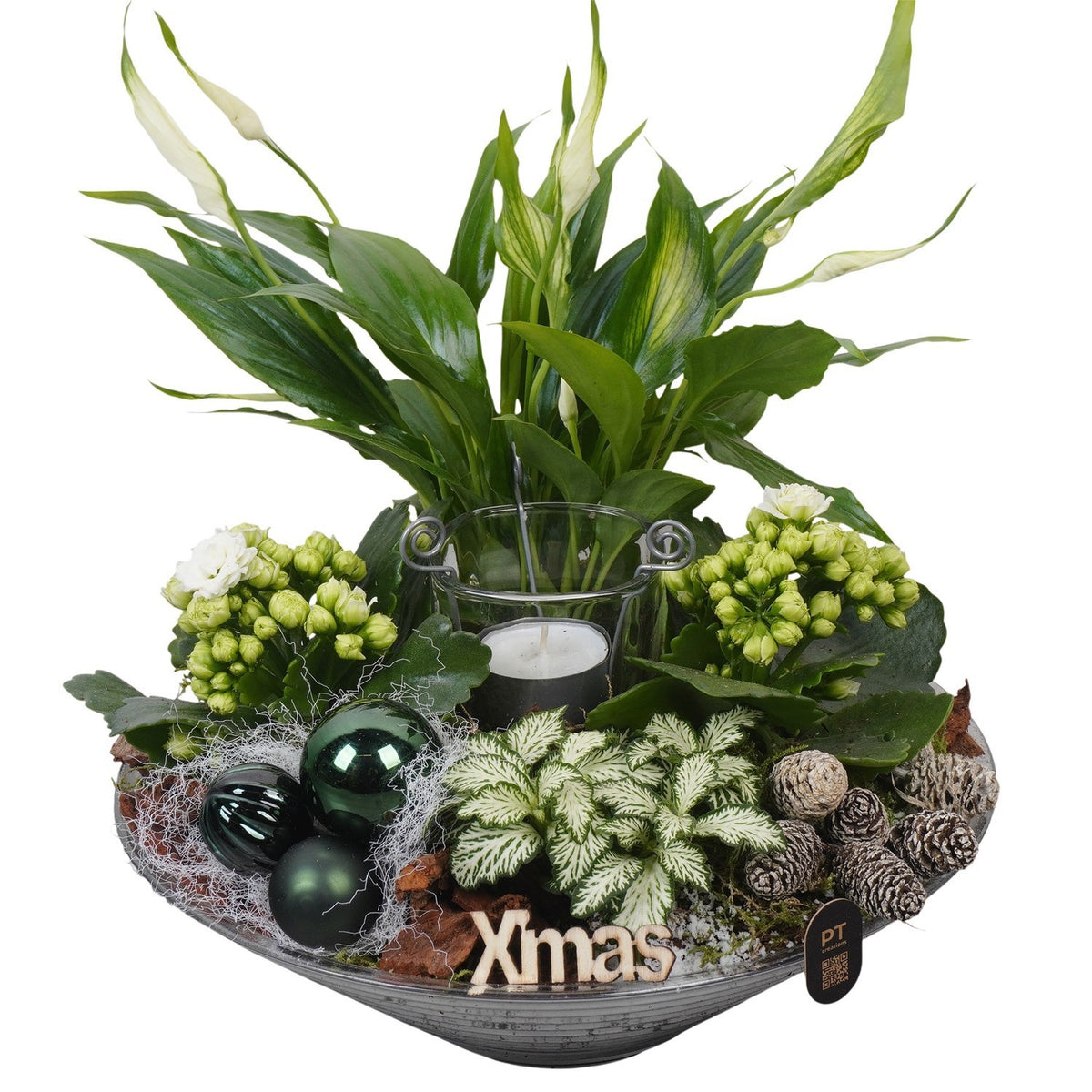 Christmas arrangement 27cm 26cm Pot