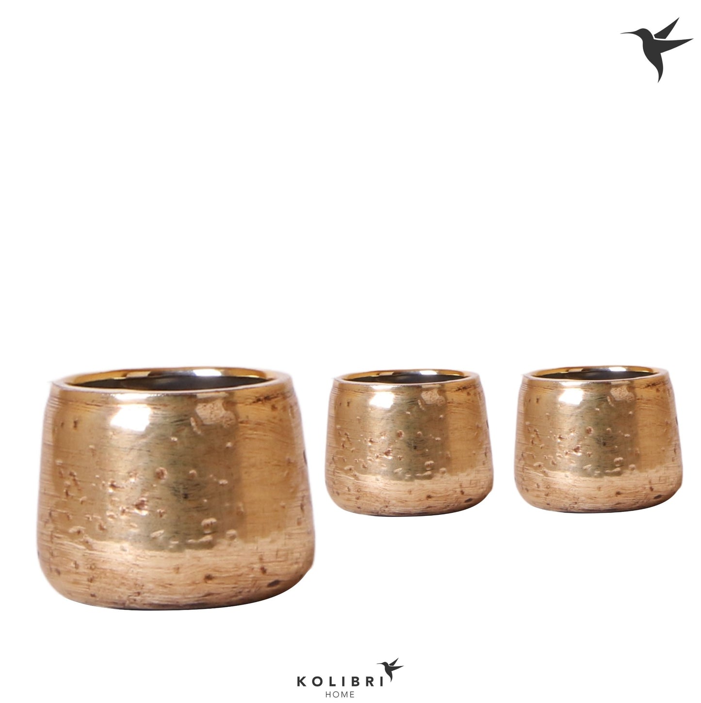 OK Plant Kolibri Home Luxury pot gold Pack of 12