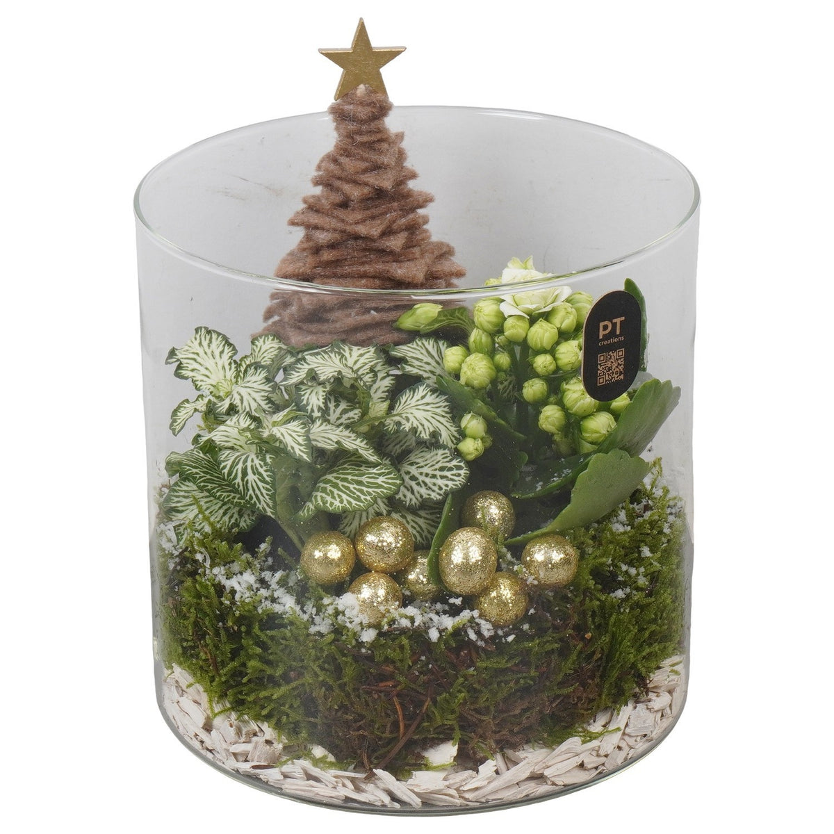 Christmas arrangement 18cm 15cm Pot