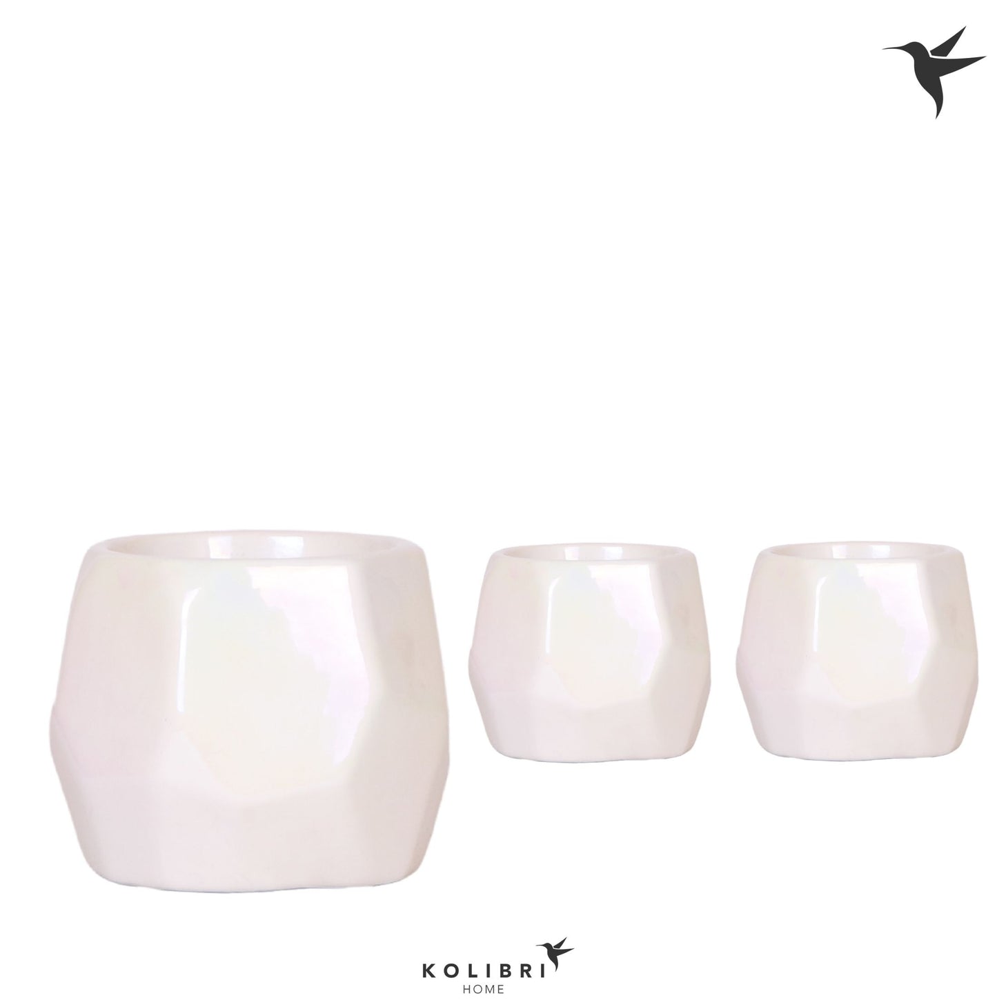 Kolibri Home Pearl pot travertine 11cm 9cm Pot