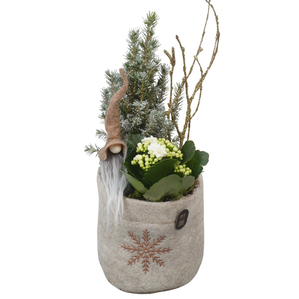 Christmas arrangement 39cm 15cm Pot