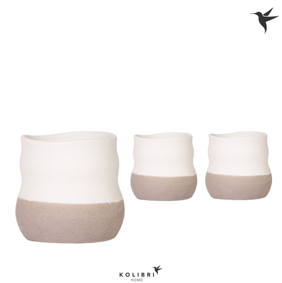 Kolibri Home Imperfect Bag pot 11cm 9cm Pot