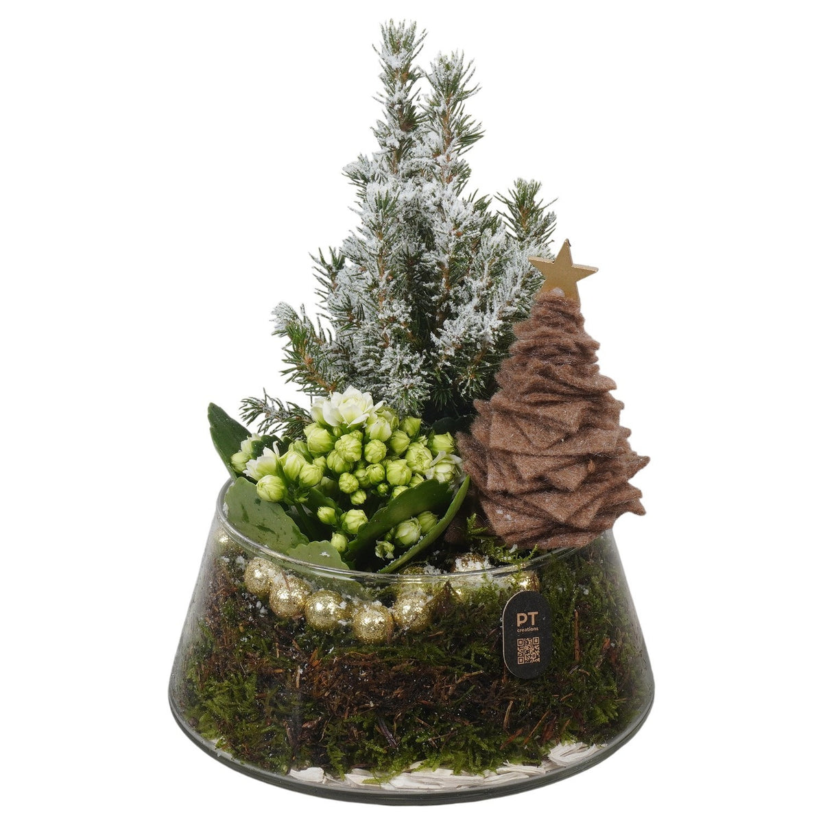 Christmas arrangement 27cm 18cm Pot