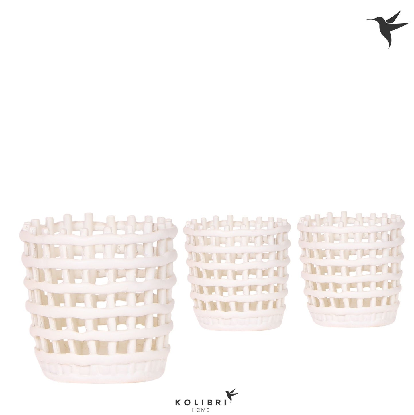 OK Plant Kolibri Home Mesh pot white Pack of 7