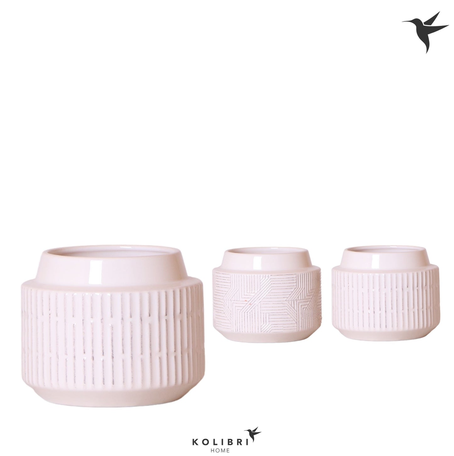 OK Plant Kolibri Home Maze pot white Pack of 5
