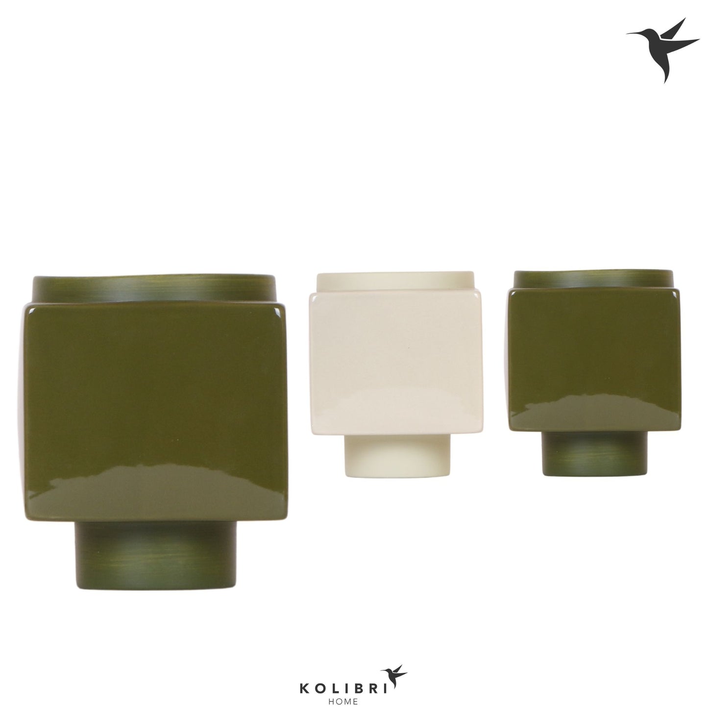 OK Plant Kolibri Home Cube pot green mix Pack of 6