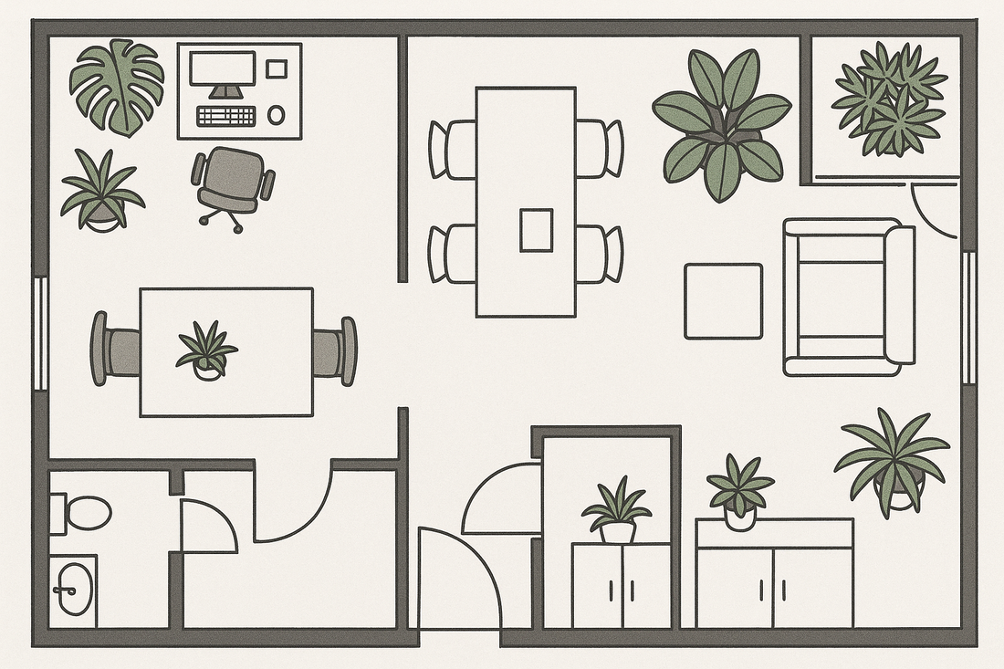 Choosing the Right Plants for Different Workplace Zones