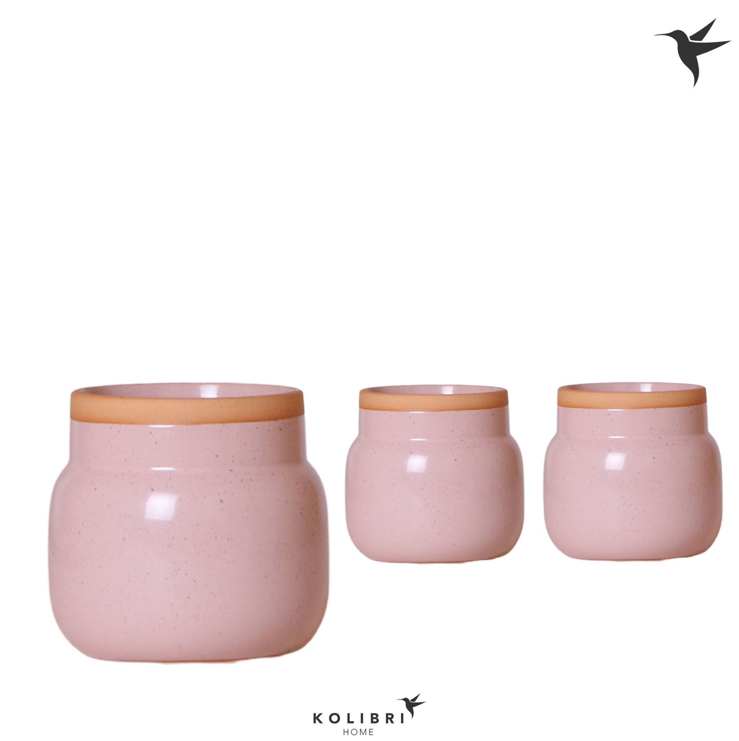 OK Plant Kolibri Home Vintage Bowl pot pink Pack of 6