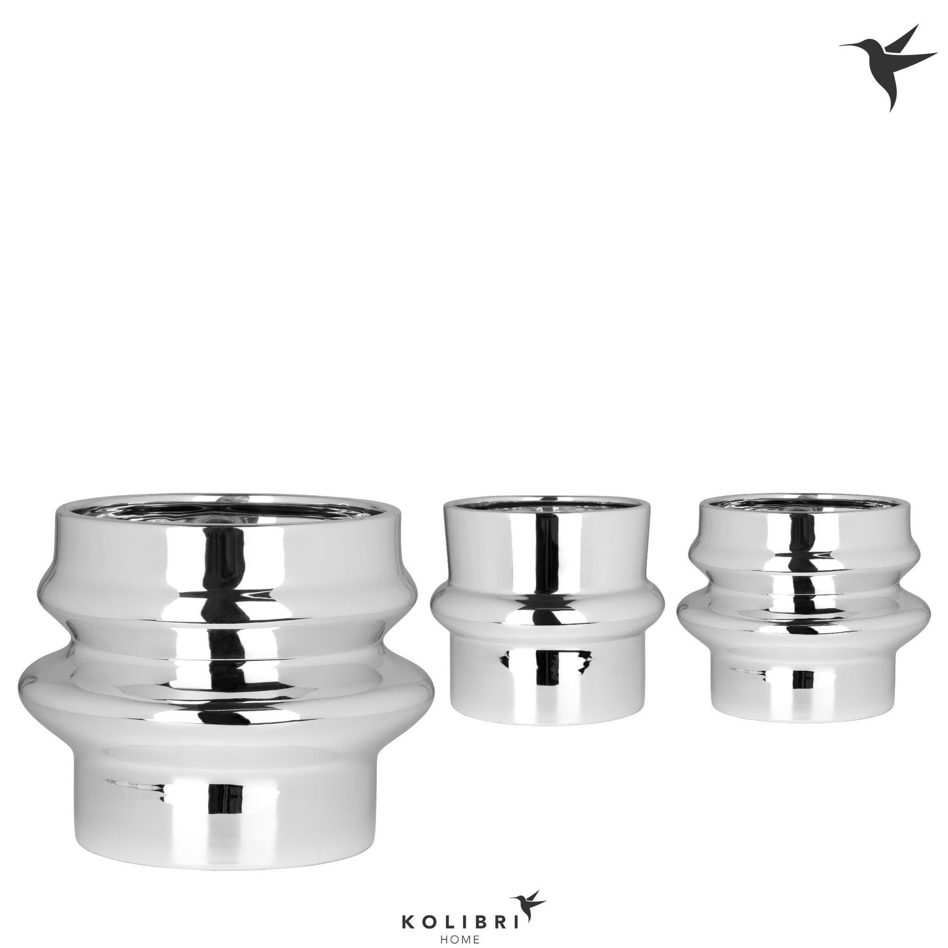 Kolibri Home Chrome pot mix 11cm 9cm Pot