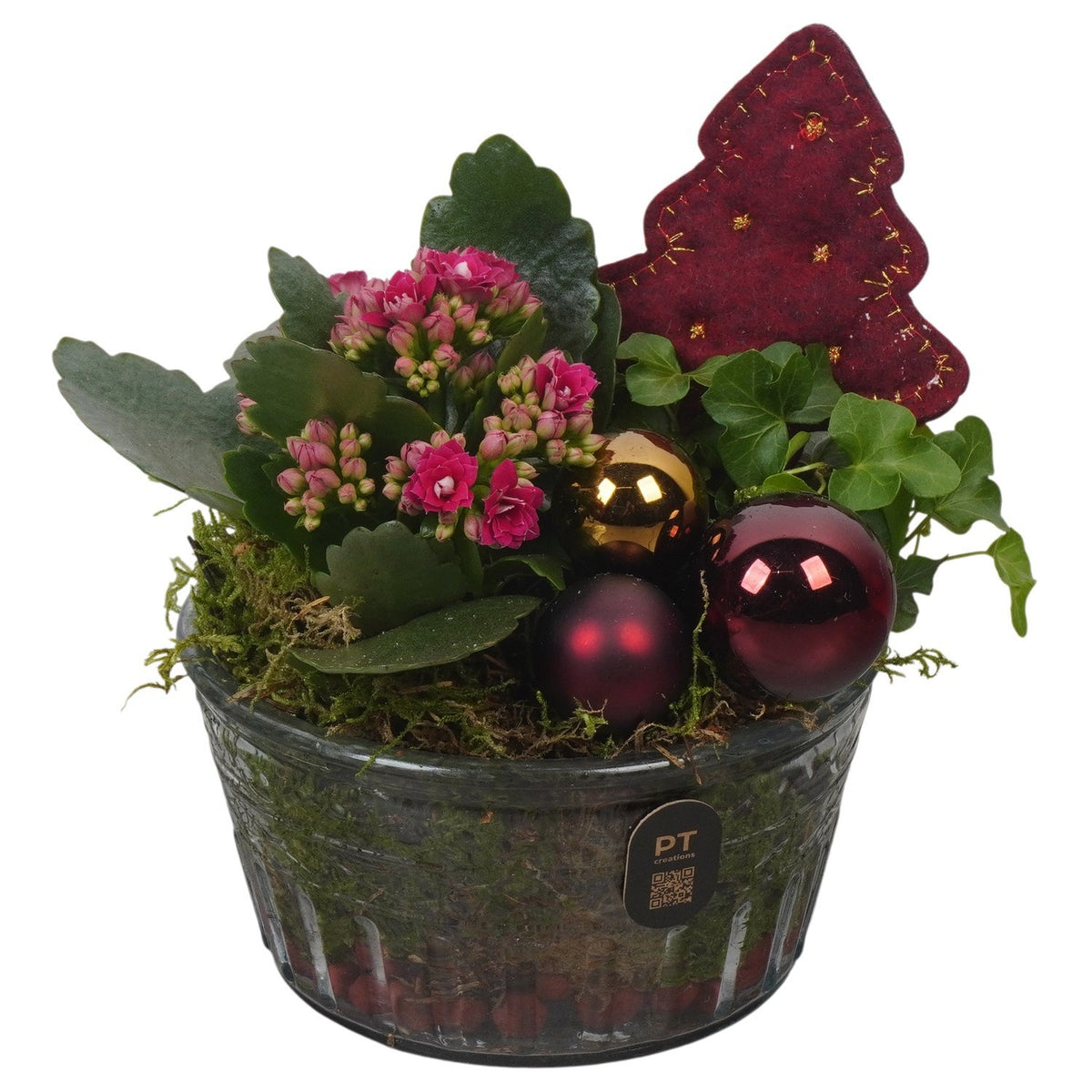 Christmas arrangement 19cm 14cm Pot