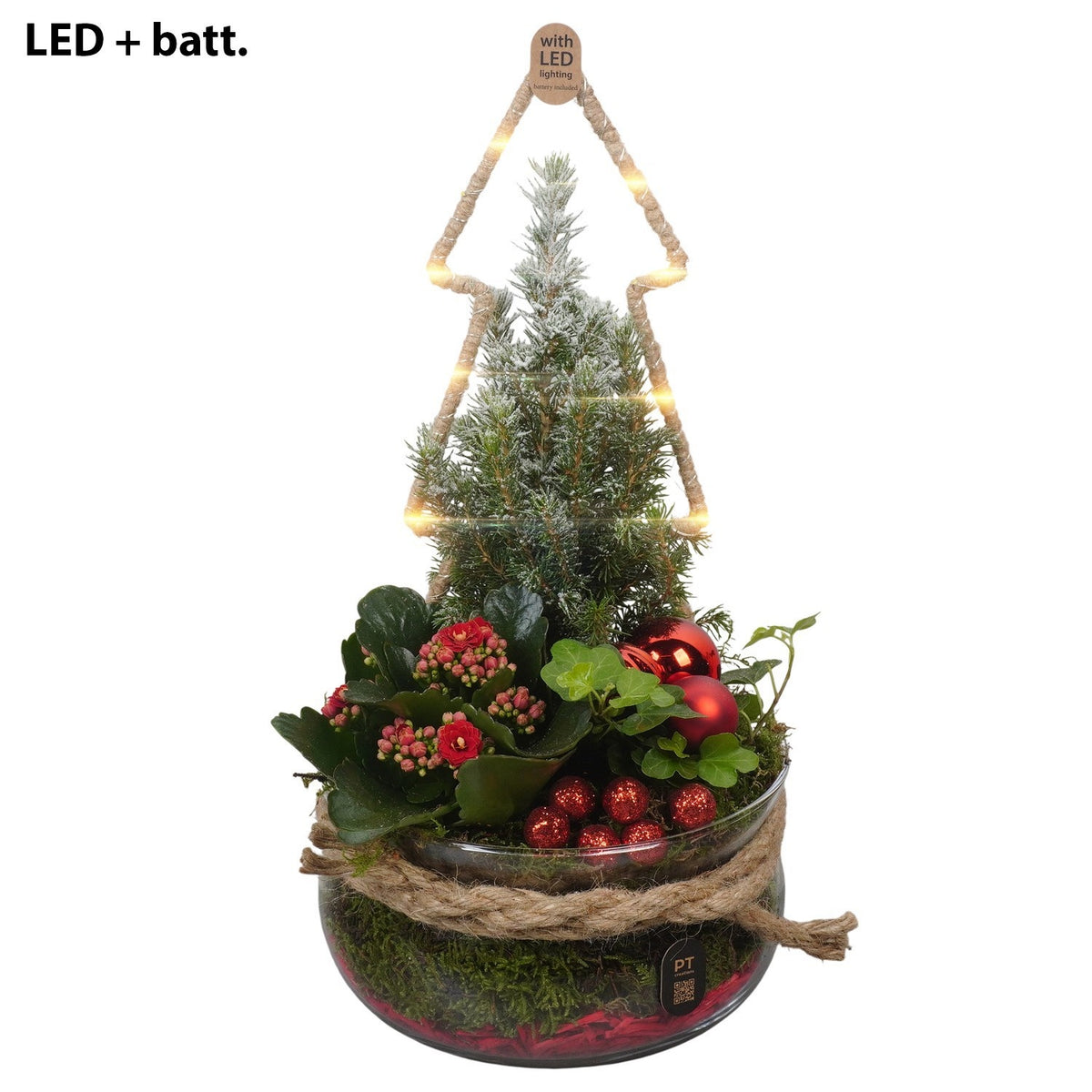 Christmas arrangement 39cm 18cm Pot