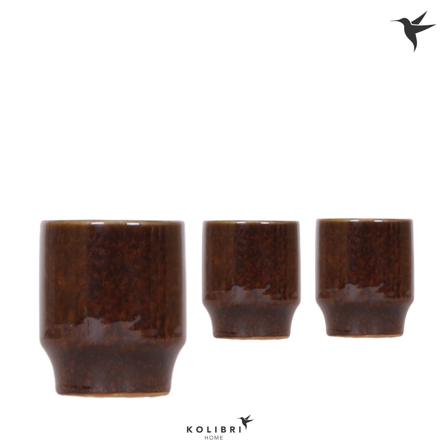 OK Plant Kolibri Home Classy pot brown Pack of 12