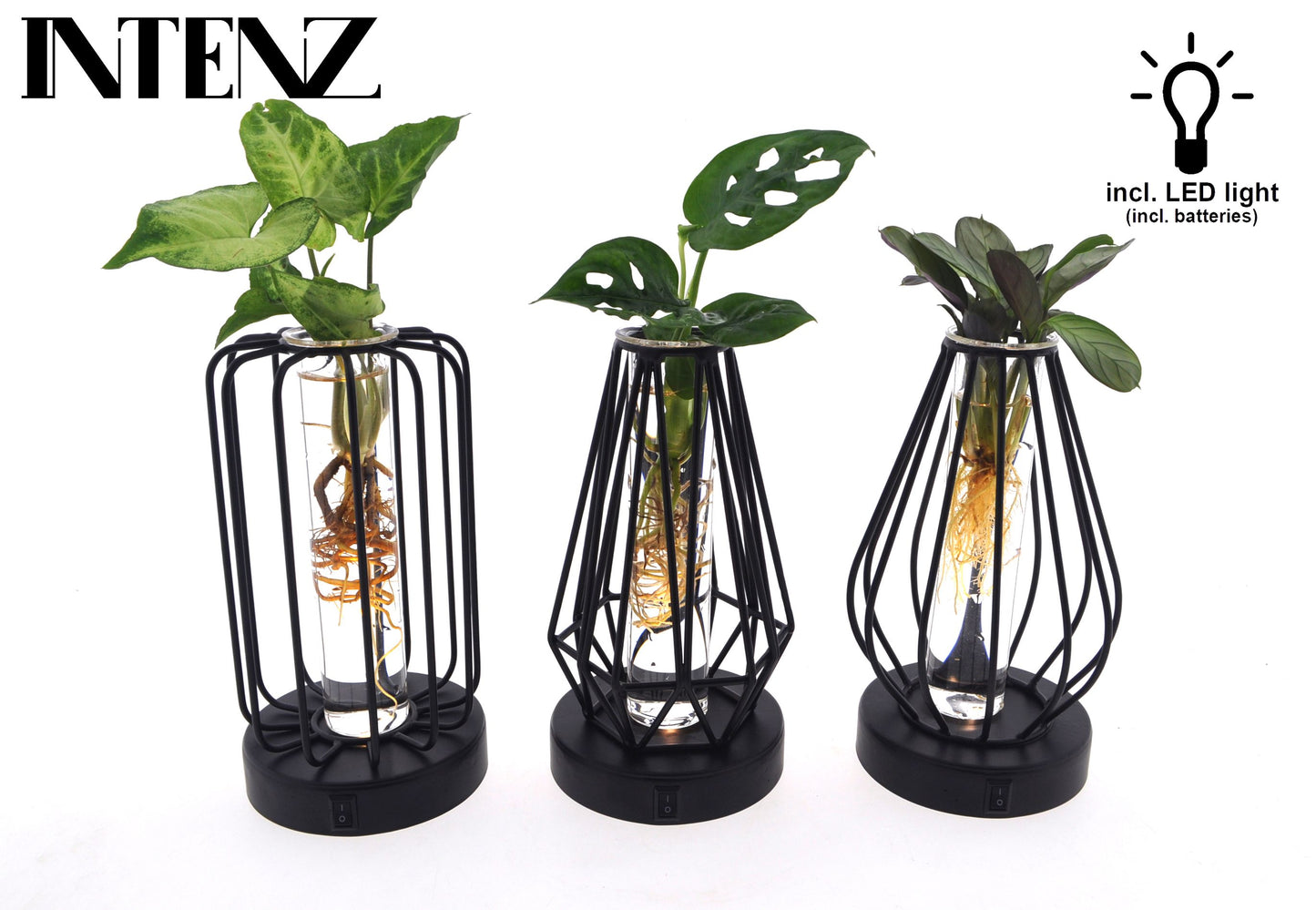 Mix in Turijn glas LED 20cm 7cm Pot