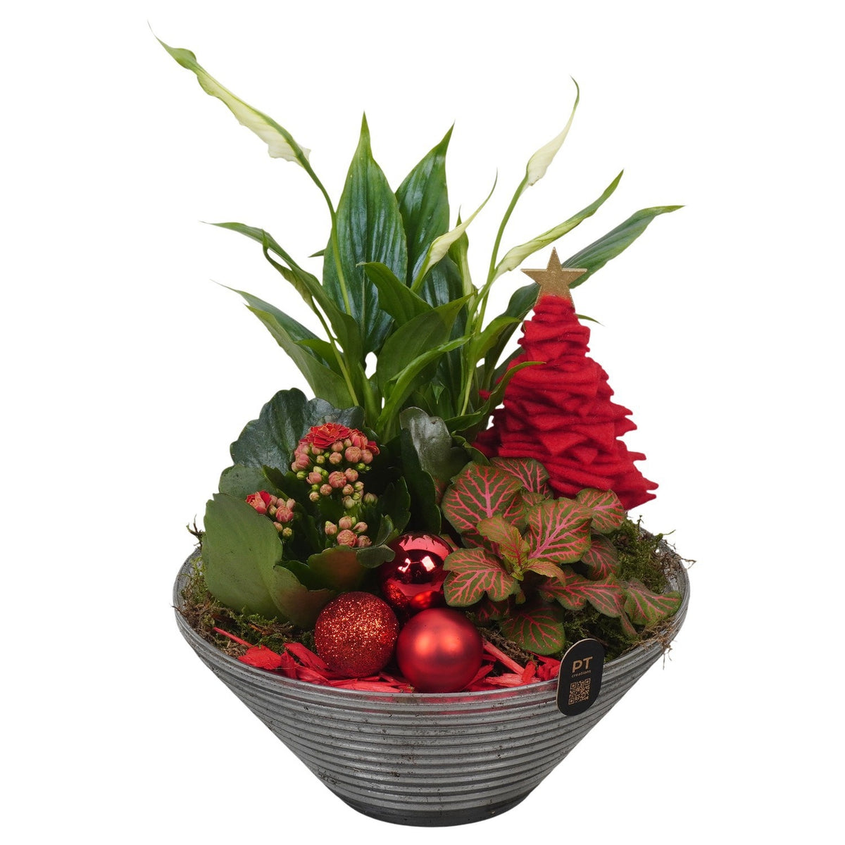 Christmas arrangement 27cm 19cm Pot