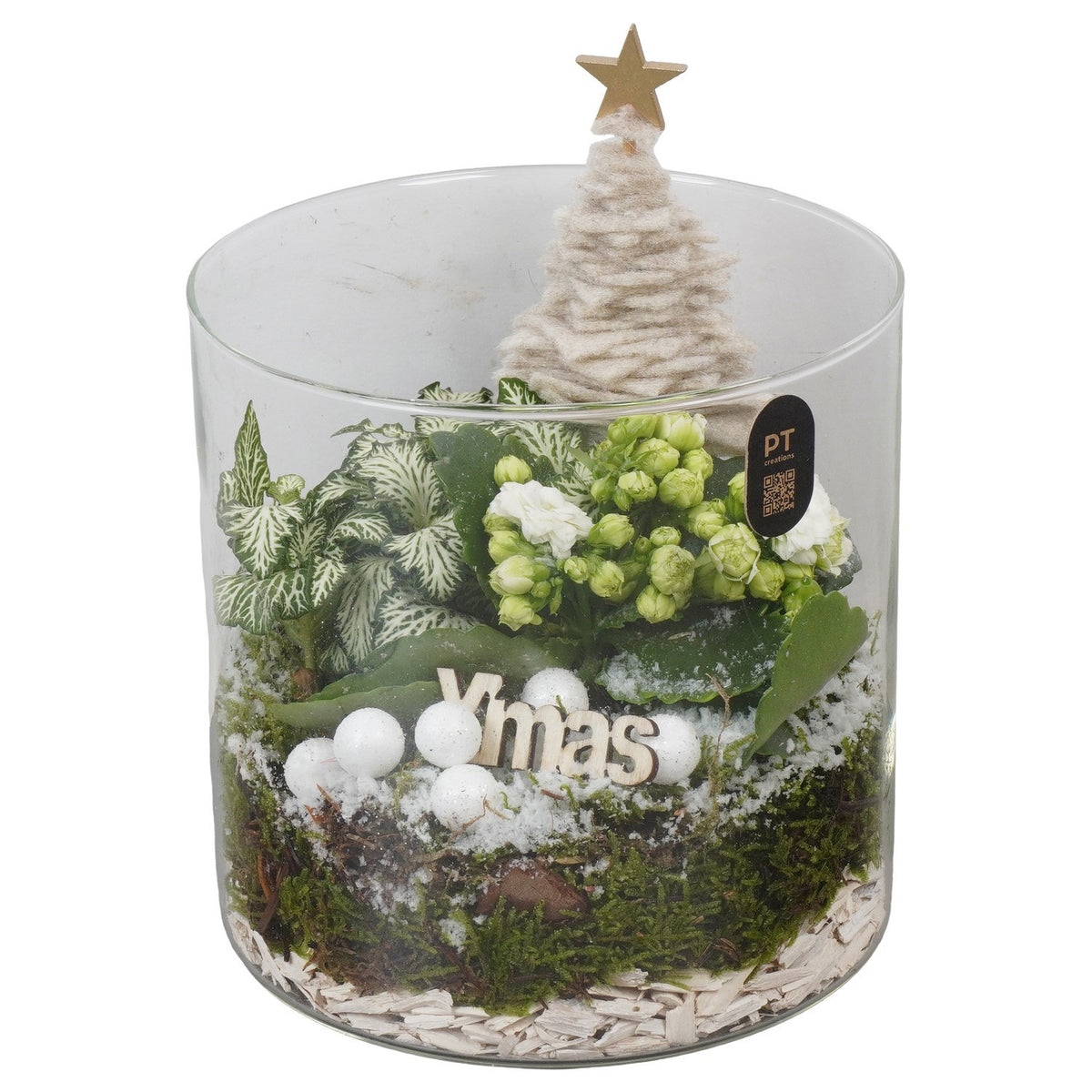 Christmas arrangement 18cm 15cm Pot