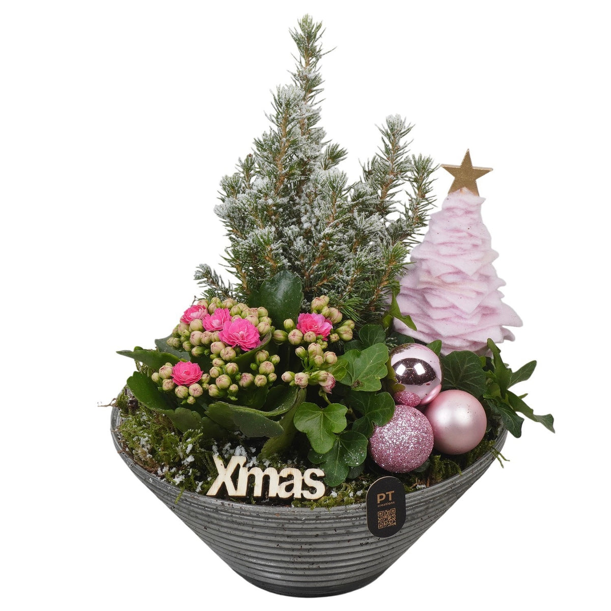 Christmas arrangement 26cm 19cm Pot
