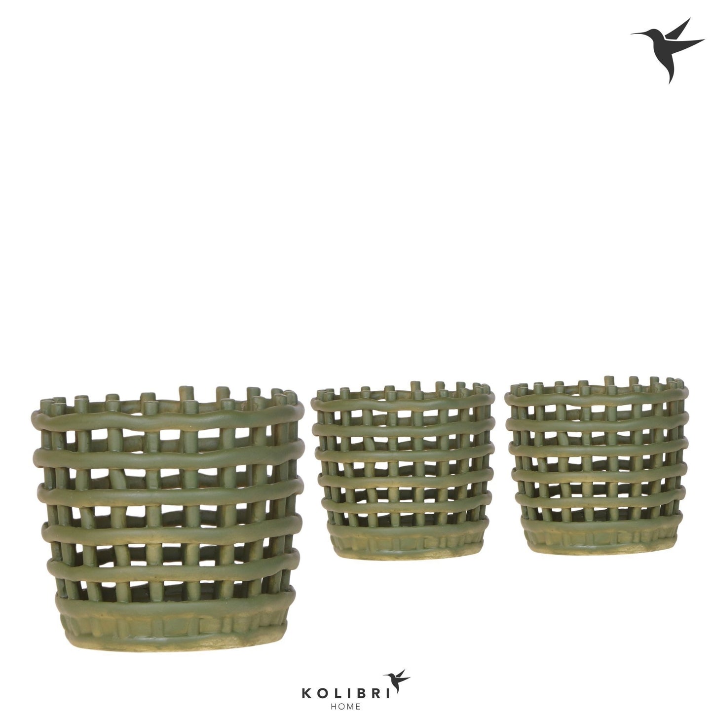 Kolibri Home Mesh pot green 13cm 12cm Pot