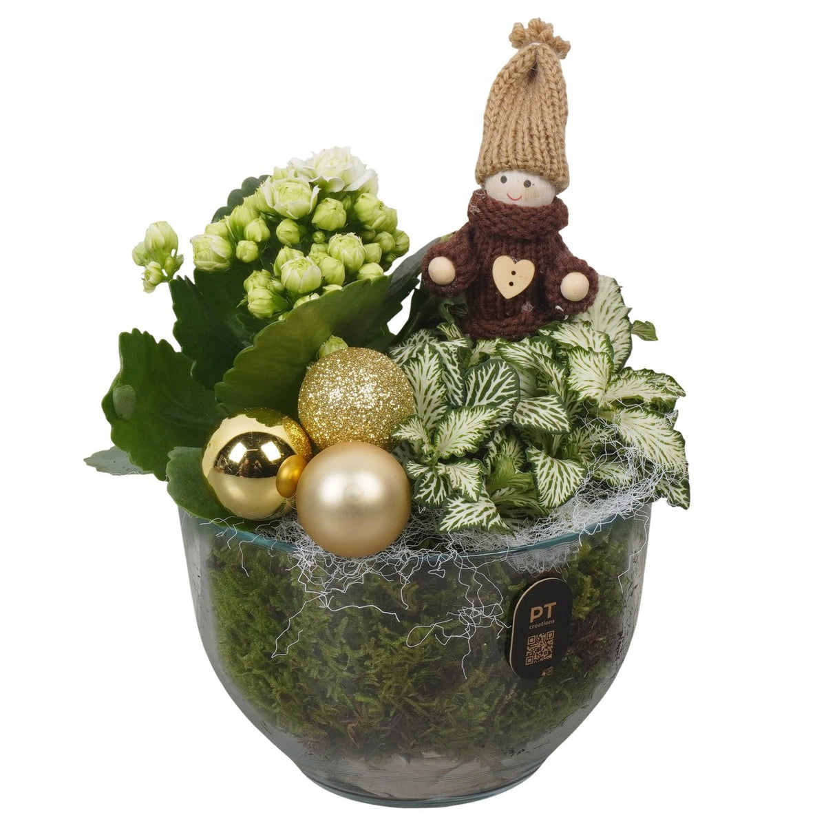 Christmas arrangement 19cm 13cm Pot