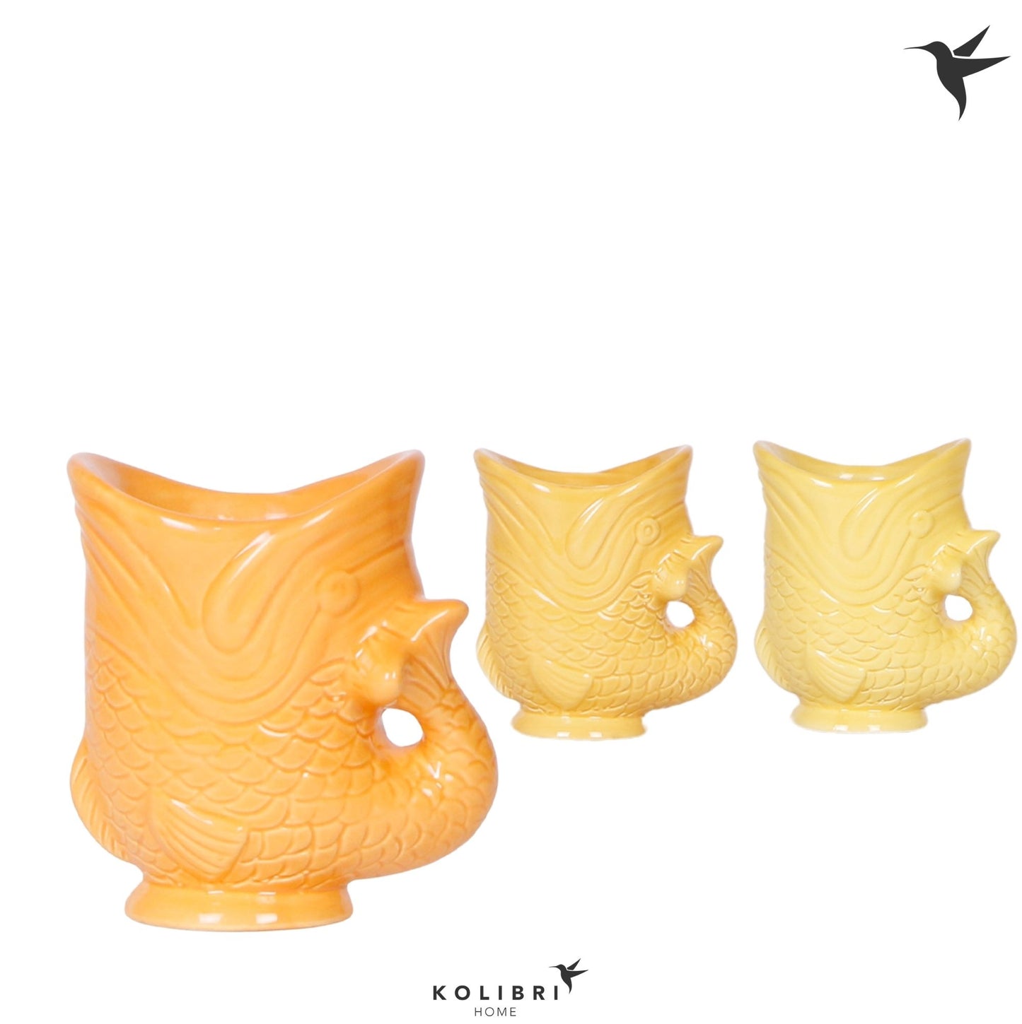 OK Plant Kolibri Home Fish pot yellow mix Pack of 12