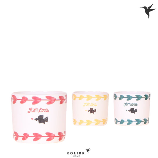 Kolibri Home Amore pot mix 6cm 6cm Pot