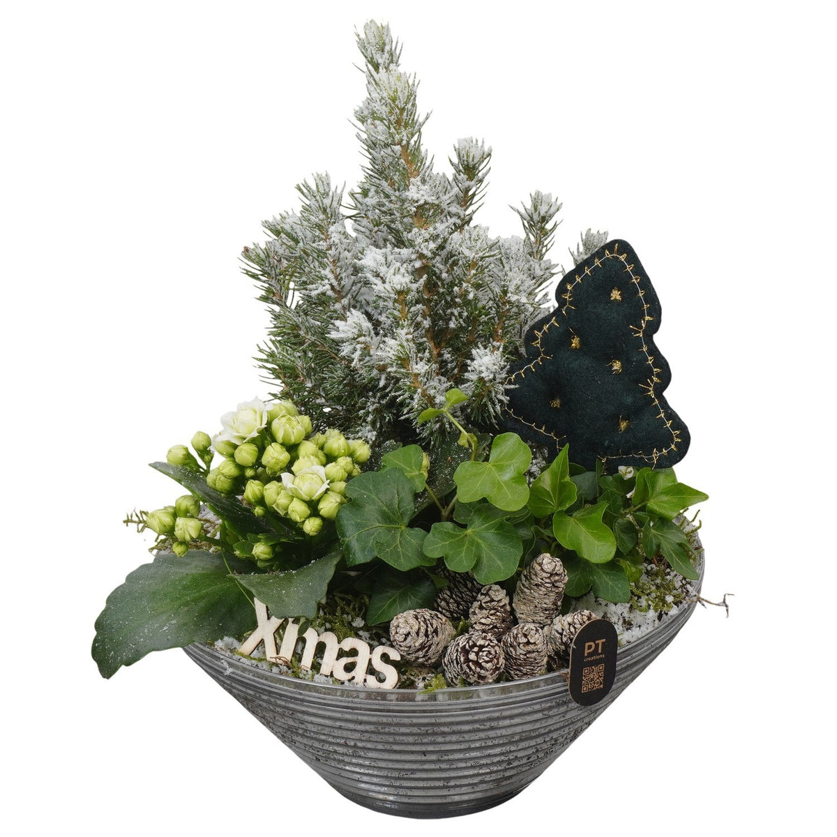 Christmas arrangement 26cm 19cm Pot