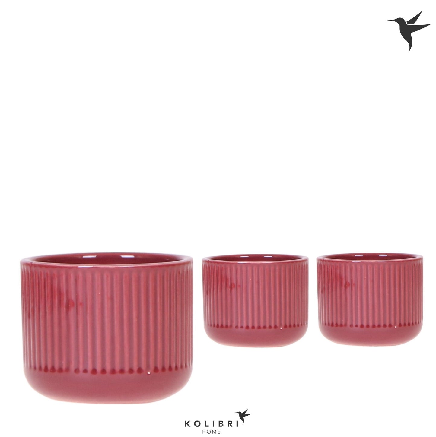 OK Plant Kolibri Home Flare pot red Pack of 12