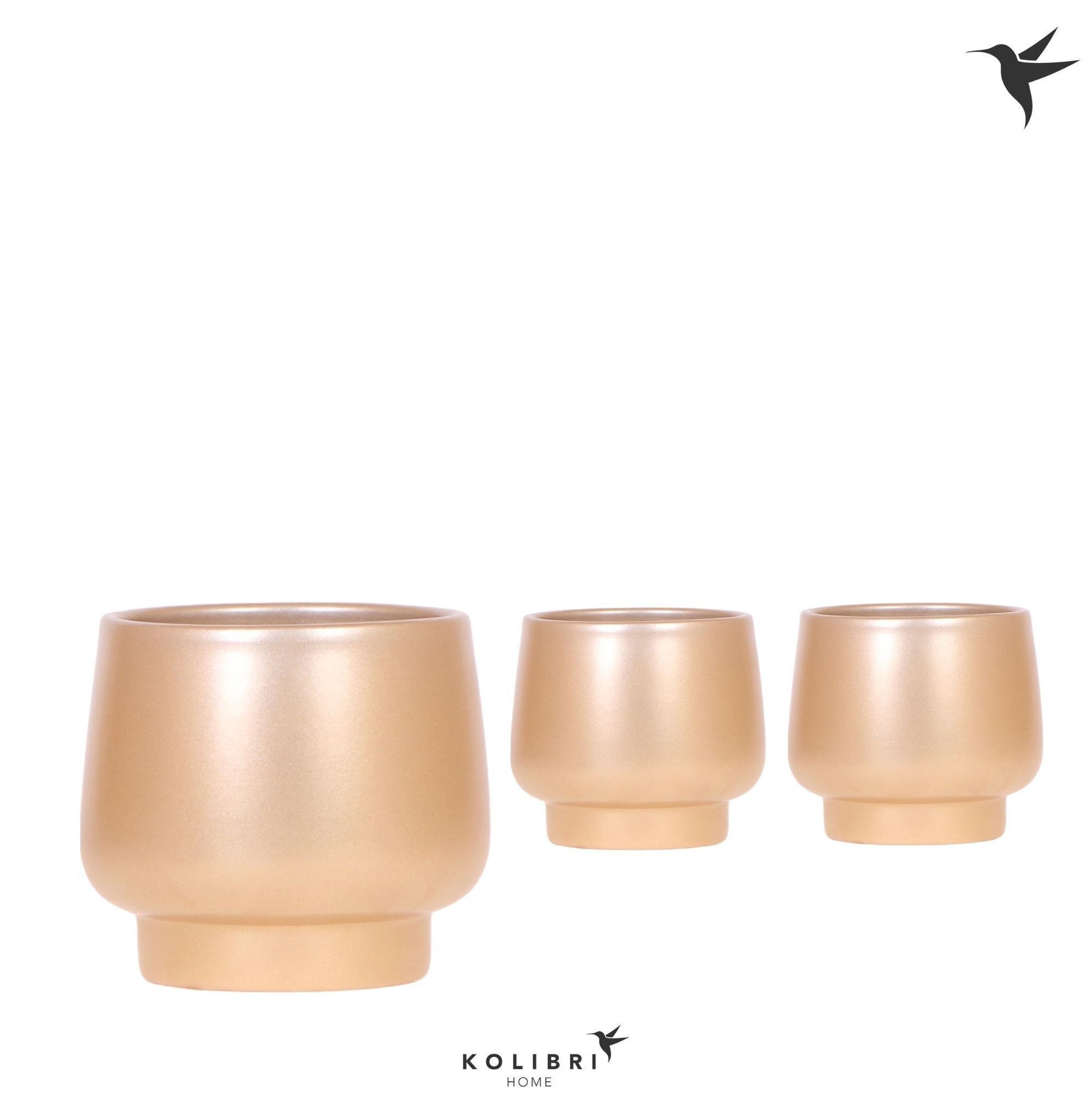OK Plant Kolibri Home Scandic pot gold Pack of 6