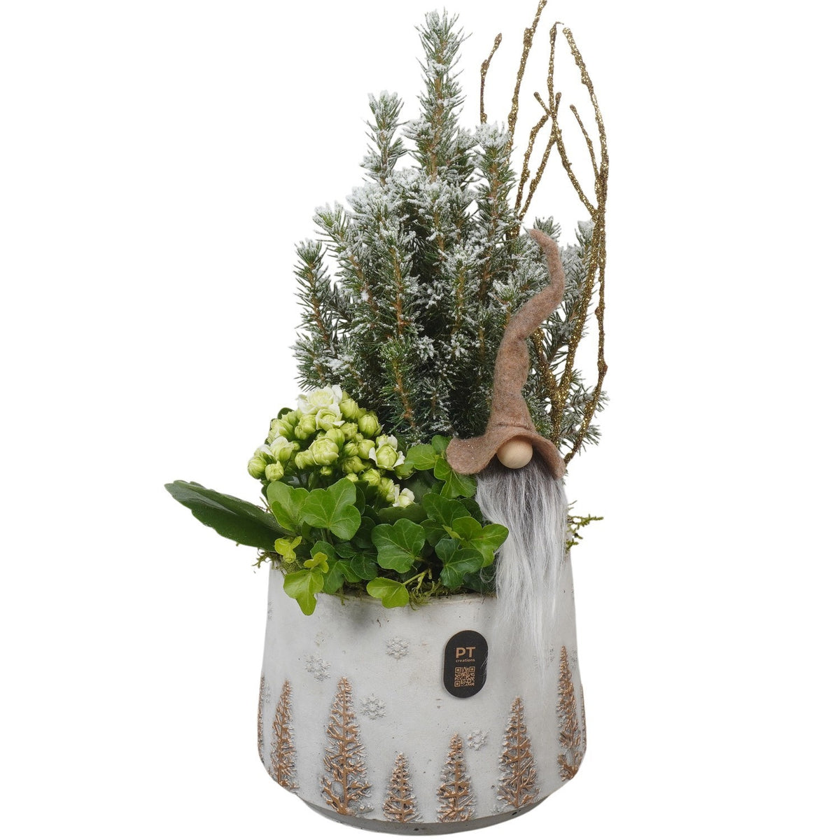 Christmas arrangement 38cm 15cm Pot