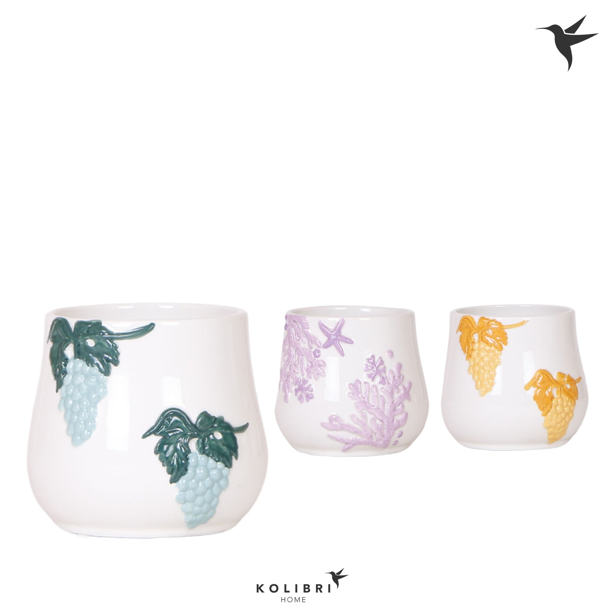 Kolibri Home Coral pot mix 11cm 9cm Pot