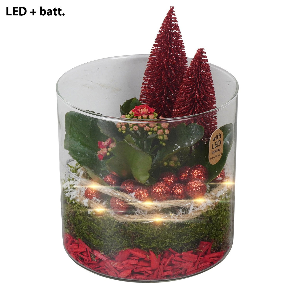 Christmas arrangement 20cm 15cm Pot
