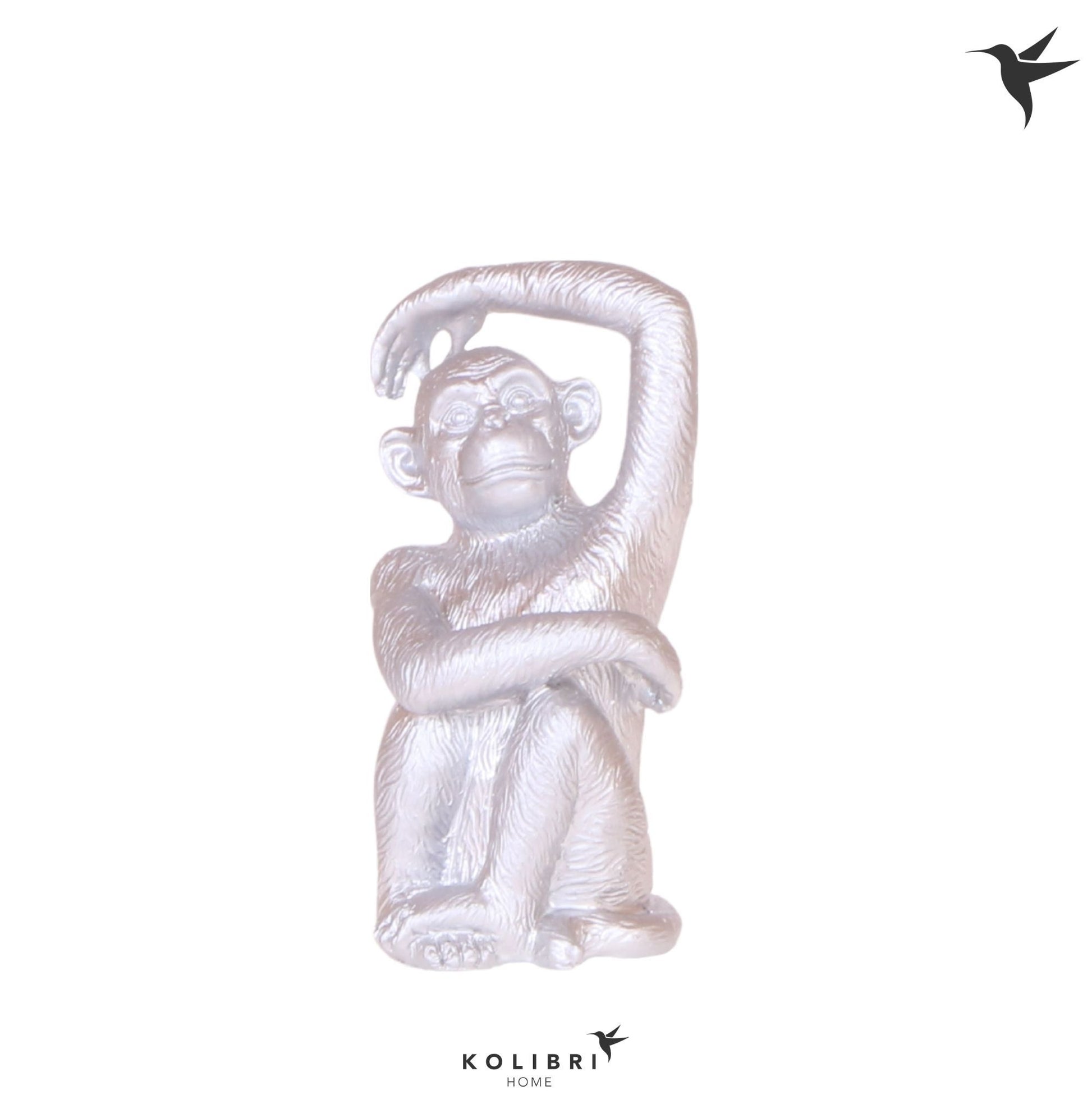 Kolibri Home Monkey Sitting silver 12cm 12cm Pot