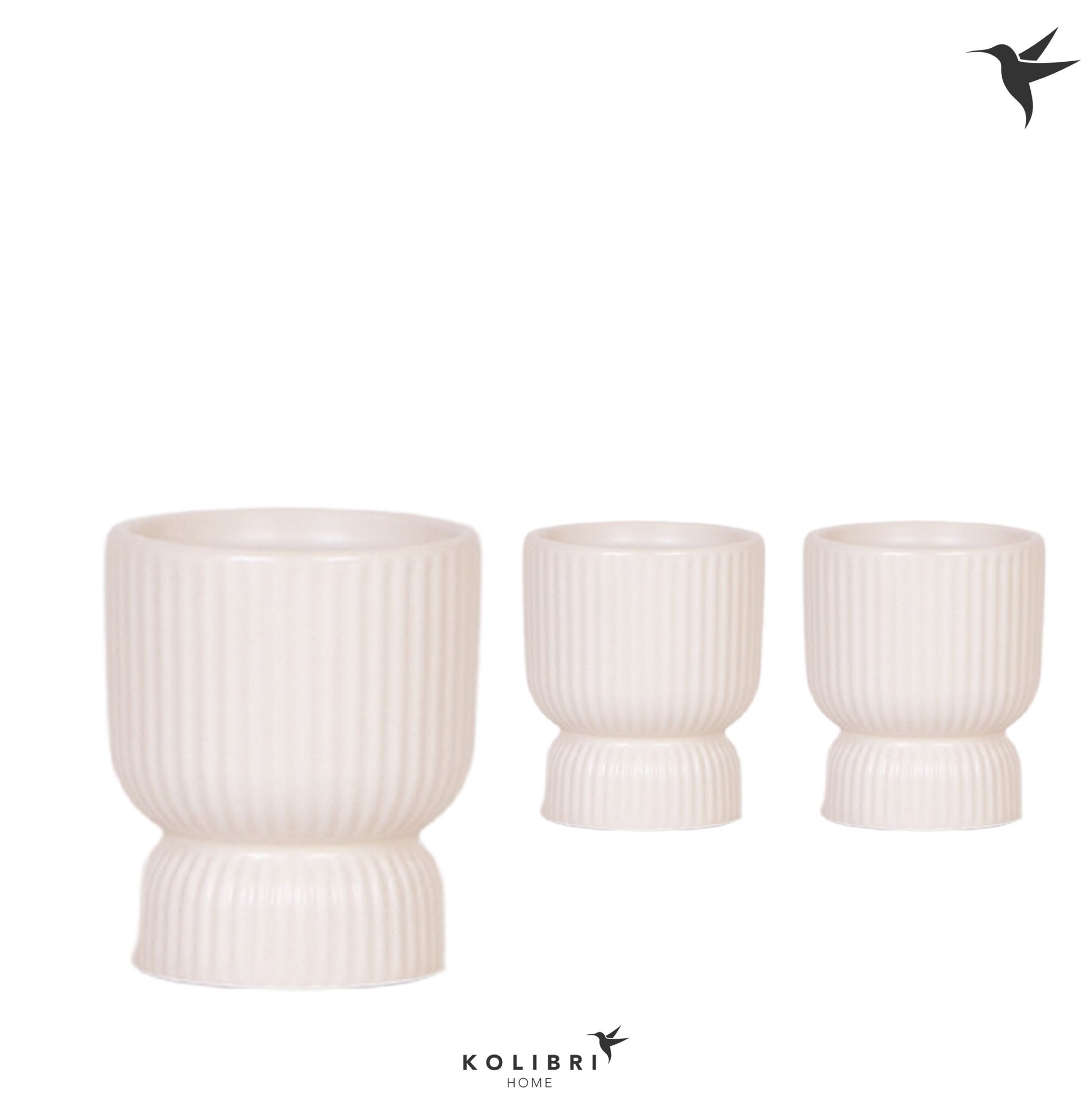 OK Plant Kolibri Home Diabolo pot travertine Pack of 12