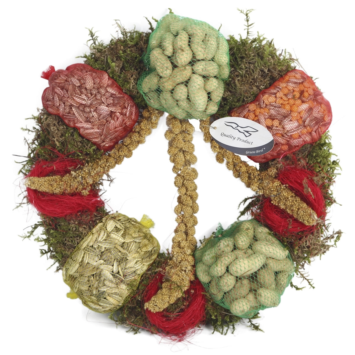 Luxury Christmas Wreath (Bird food) 25cm 25cm Pot