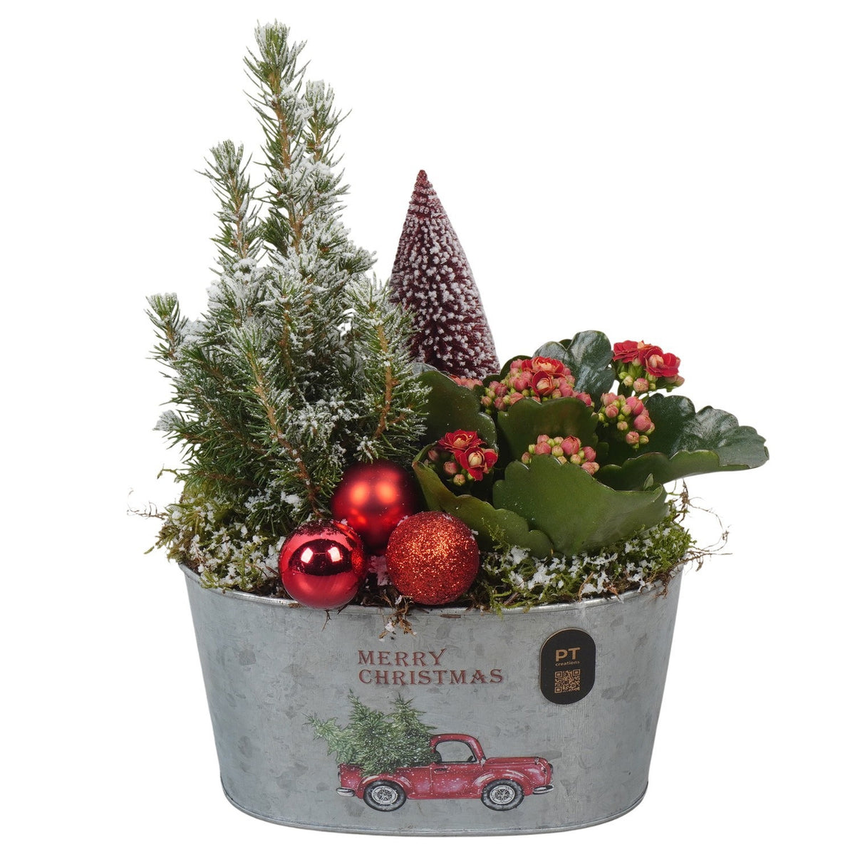 Christmas arrangement 29cm 18cm Pot
