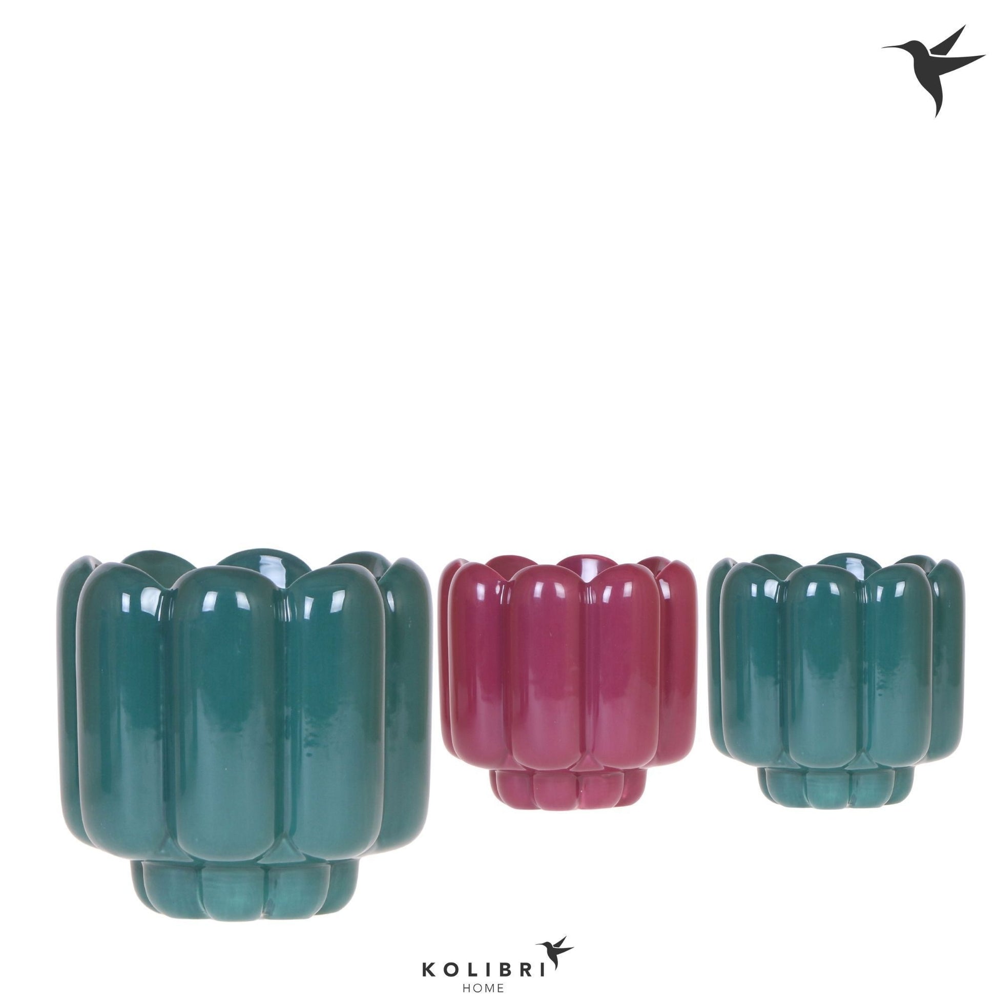 Kolibri Home Retro pot green mix 15cm 12cm Pot