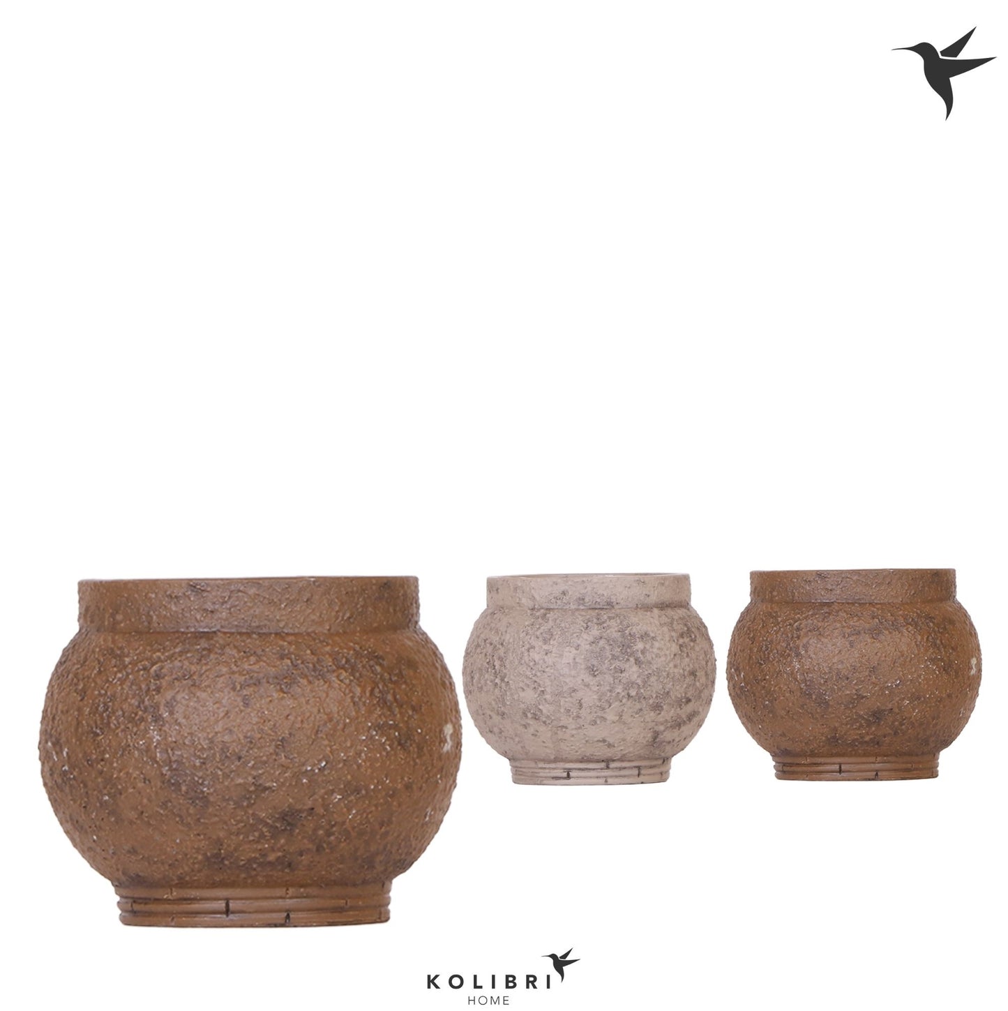 Kolibri Home Ancient pot brown mix 11cm 9cm Pot