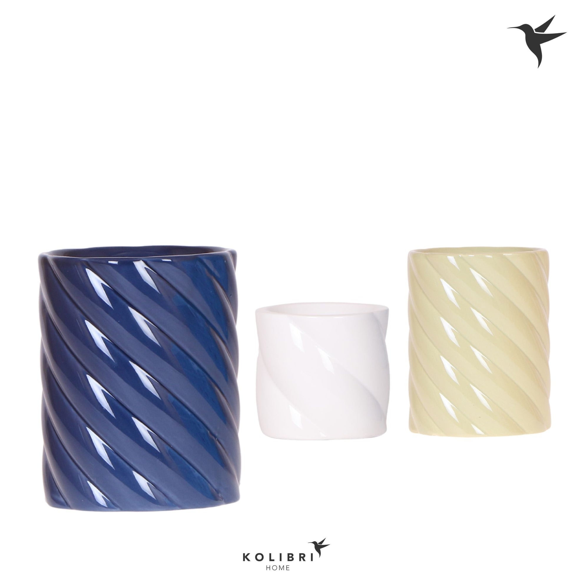 OK Plant Kolibri Home Candy pot blue mix Pack of 6