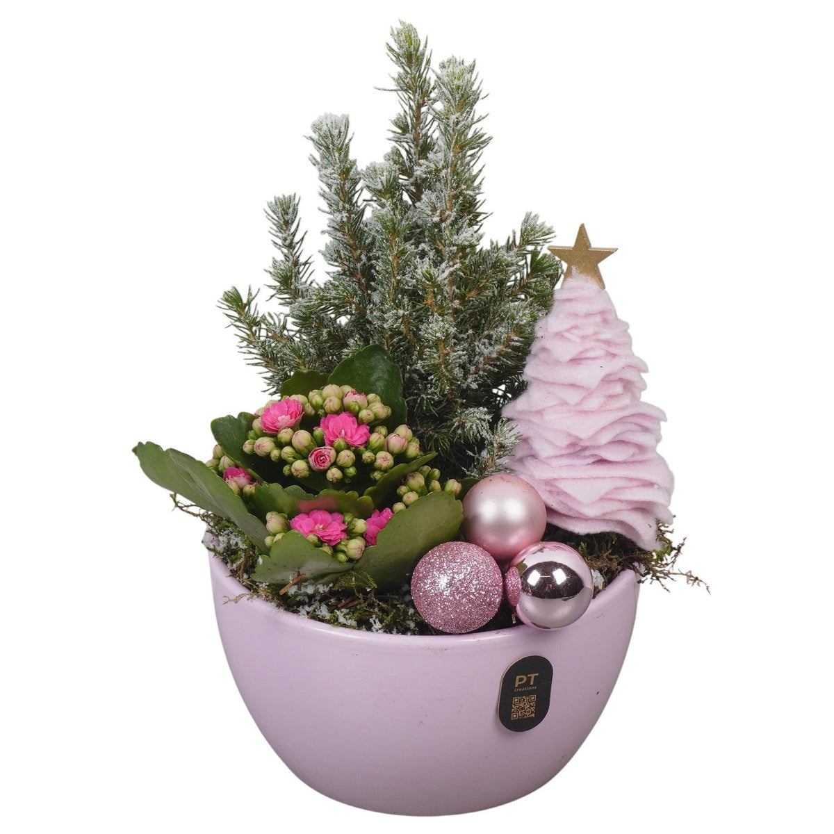 Christmas arrangement 26cm 16cm Pot