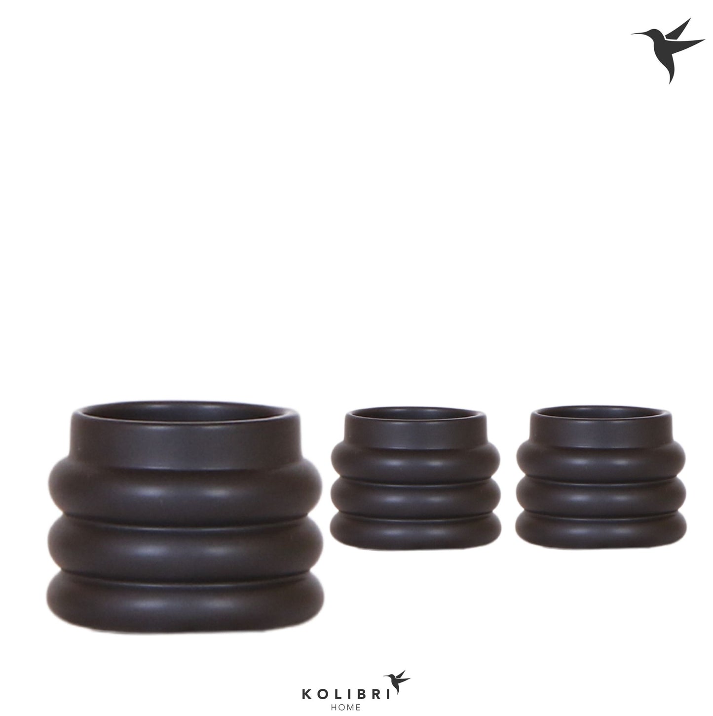 OK Plant Kolibri Home Bubble pot black Pack of 12