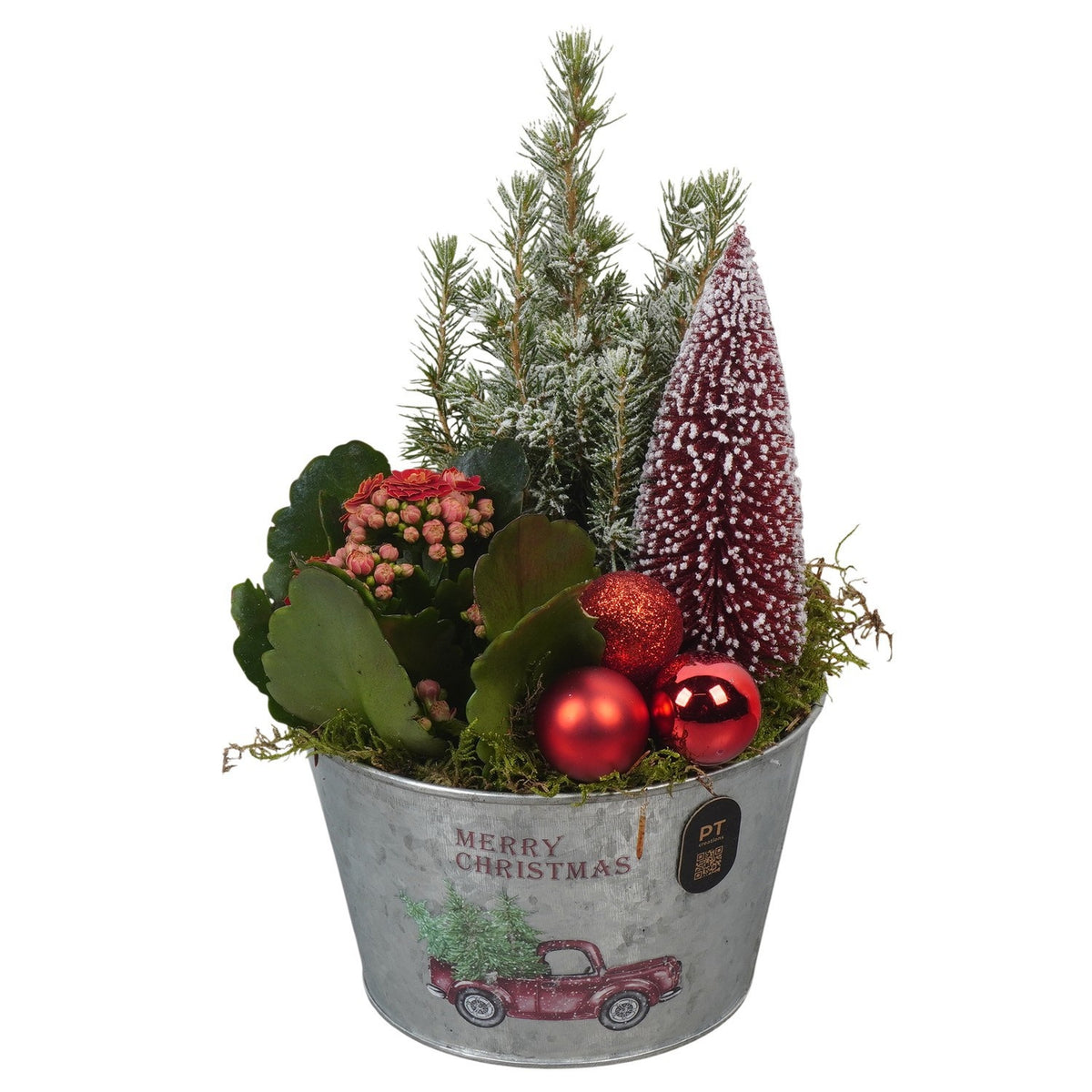 Christmas arrangement 27cm 15cm Pot