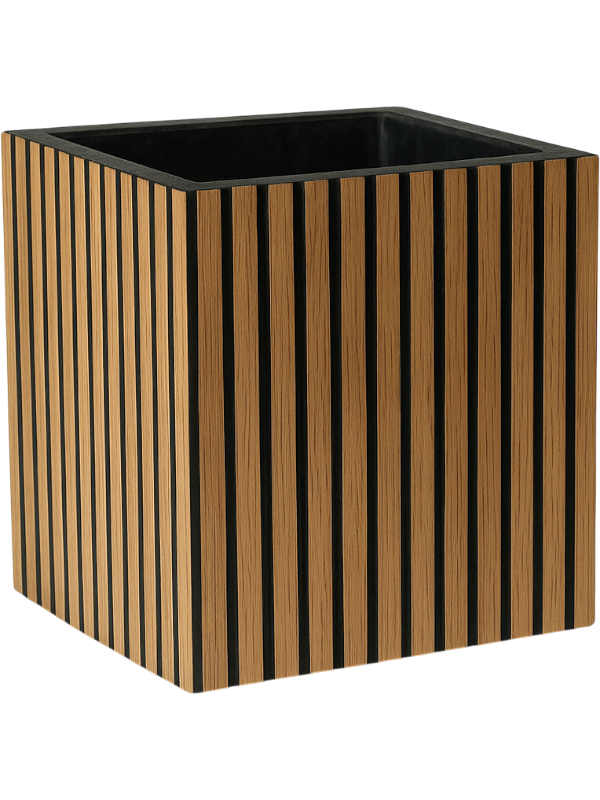 Acoustic Plant Pot 50cm Height 48cm Dia Planter Wood Square