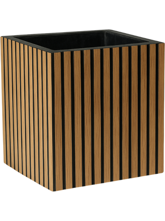Acoustic Plant Pot 50cm Height 48cm Dia Planter Wood Square