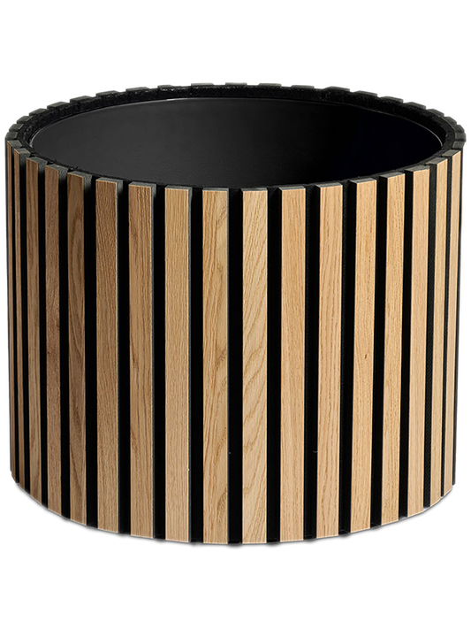 Acoustic Plant Pot 39cm Height 48cm Dia Planter Wood Round