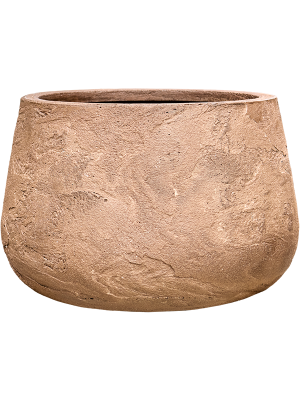 Baq Algar Plant Pot 34cm Height 36cm Dia Darcy Low Brown