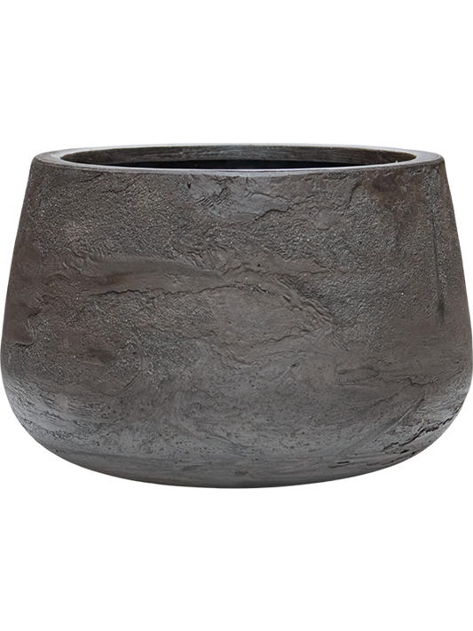 Baq Algar Plant Pot 24cm Height 27cm Dia Darcy Low Grey