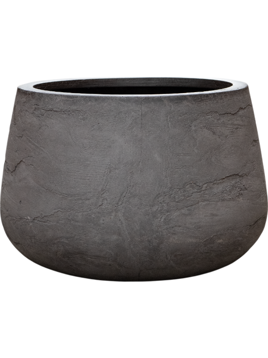 Baq Algar Plant Pot 34cm Height 36cm Dia Darcy Low Grey